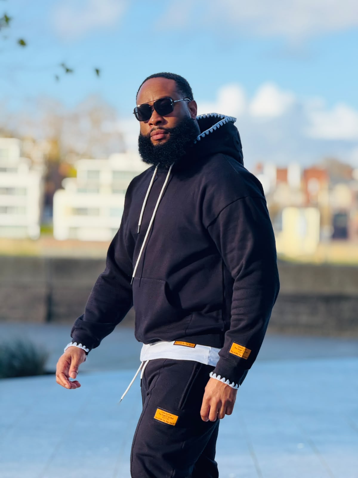The black SOLMA tracksuit colorway