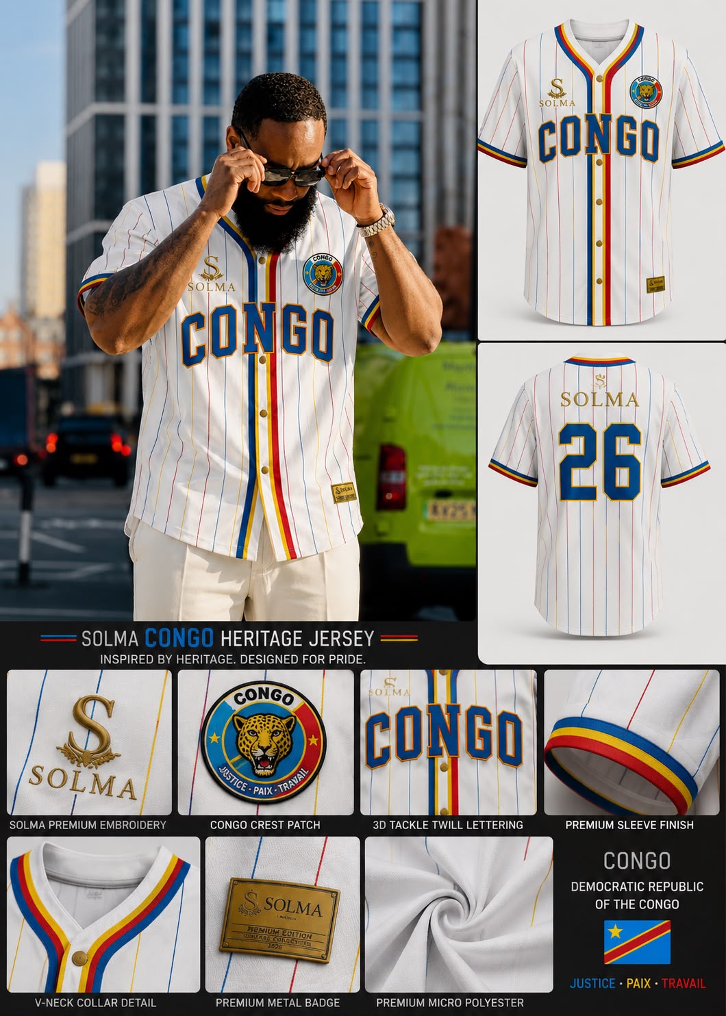 SOLMA Congo (DRC) heritage jersey